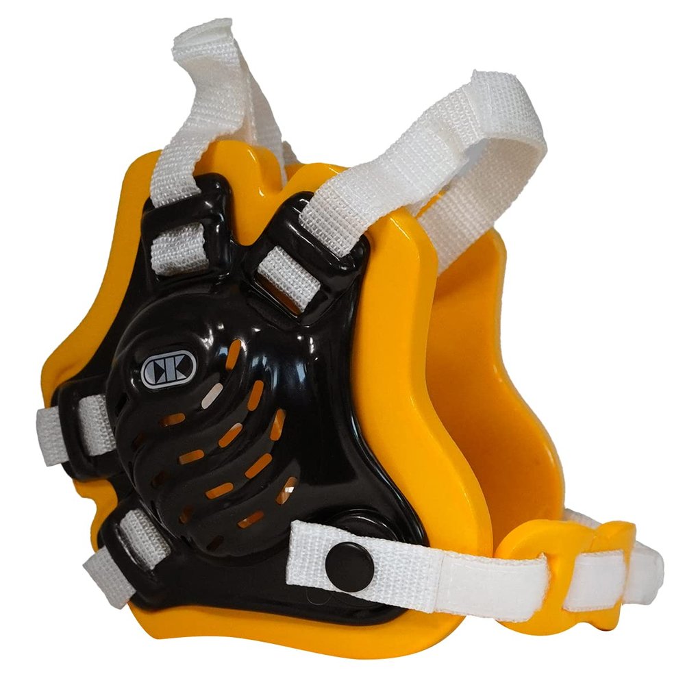 Cliff Keen F5 Tornado 4-Strap Stock Wrestling Head Gear - Black/Gold/White