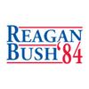 Reagan and Bush 1984 Vintage Crewneck Sweatshirt (small, sport gray) view 3