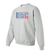 Reagan and Bush 1984 Vintage Crewneck Sweatshirt (small, sport gray) view 4