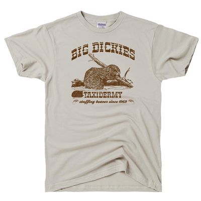 DIRTYRAGZ Men's Big Dickies Taxidermy T Shirt S Khaki