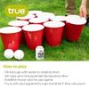True Giant Beer Pong Set Includes 20 Cups (110 oz Each) and 4 Sphere Balls, Indoor & Outdoor Party Essentials, Beach and Yard Games for Adults view 3