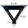 ToolUSA Steel Bicycle Hanging Hooks | 2 Way Design | 6" x 2.25" x 4.5" (15.2 cm x 5.7 cm x 11.4 cm) | Designed for Ceiling & Wall Mountable | Hardware Included view 2