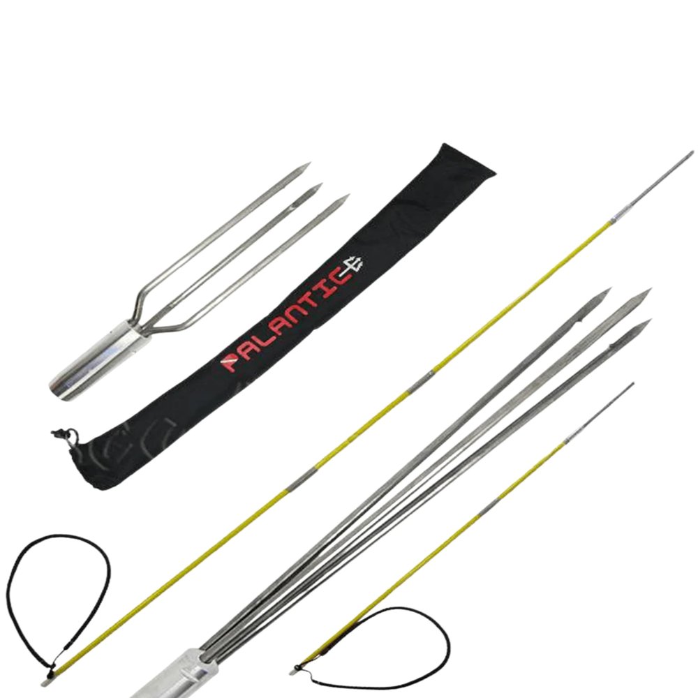 Scuba Choice Spearfishing Travel Pole Spear Hawaiian Sling with 3 Prong and Lionfish Tips Set