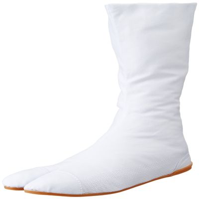Japanese Martial Arts Tabi Shoes: Matsuri Bito 12 Clips (White, 25 cm)