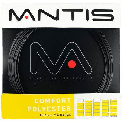 Mantis Comfort POLYRSTER, 16G, 1.30mm, Polyester Mono Core + Mantis Original Chemical Coating, Black **-MNT-CP