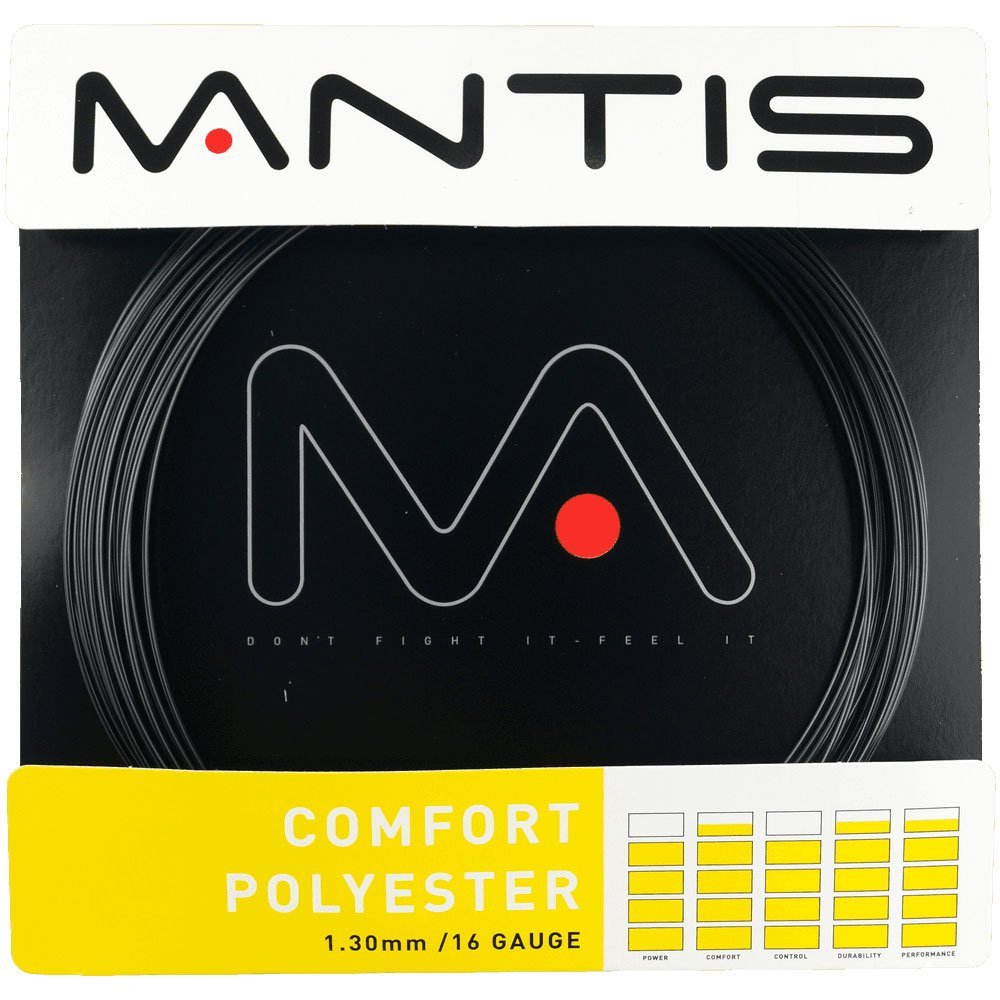Mantis Comfort POLYRSTER, 16G, 1.30mm, Polyester Mono Core + Mantis Original Chemical Coating, Black **-MNT-CP