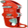 Climbing Technology Acles Dx Discensore Speleo, Red view 1