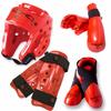 Macho Dyna 7 Piece Sparring Gear Set with shin Guards red Child Large view 1