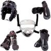 Macho Dyna 8 piece sparring gear set with shin guards and face shield black child small view 1