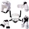 Macho Dyna 8 piece sparring gear set with shin guards and face shield white adult Xlarge view 1