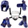 Macho Dyna 8 piece sparring gear set with shin guards and face shield blue adult small view 1