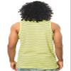 Fly Society Mens The Pieced PU Tank Top, Green, XX-Large view 3