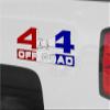 uSkins Red White and Blue - 4x4 Decal Bolted 13x5.5 (2 Decal Set) view 2