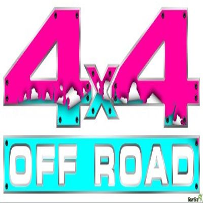 uSkins Ripped Colors Hot Pink Neon Teal - 4x4 Decal Bolted 13x5.5 (2 Decal Set)