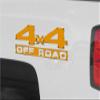 Solids Collection Orange - 4x4 Decal Bolted 13x5.5 (2 Decal Set) view 2