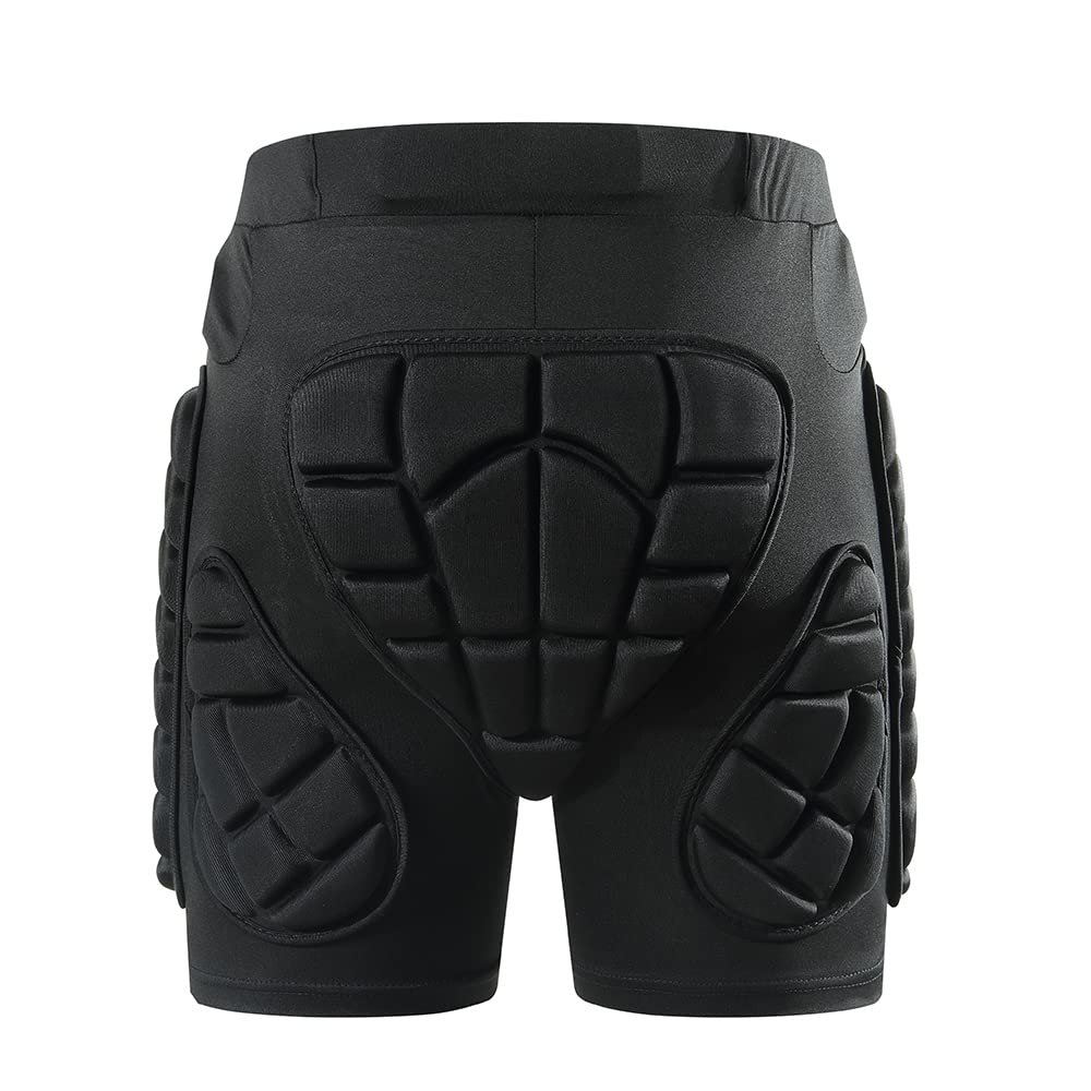 WOLFBIKE 3D Padded Short Protective Hip Butt Pad Size XL Black