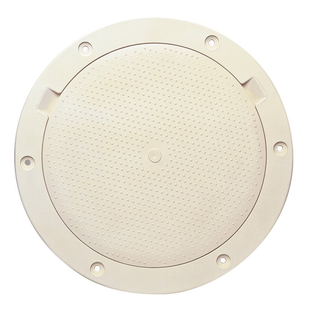 Beckson 8inch Non-Skid Pry-Out Deck Plate - Beige
