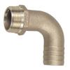 Perko 1-1/4inch Pipe to Hose Adapter 90 Degree Bronze MADE IN THE USA view 1
