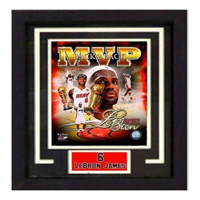 Encore Select NBA Miami Heat 11x14 Deluxe Frame Lebron James Print