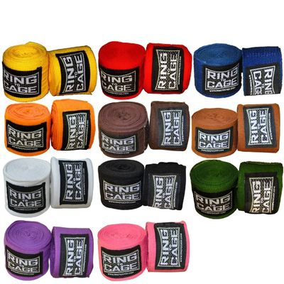 Ring to Cage Mexican Stretch Handwraps 180" - (Pack of 10 Pairs) (Blue)