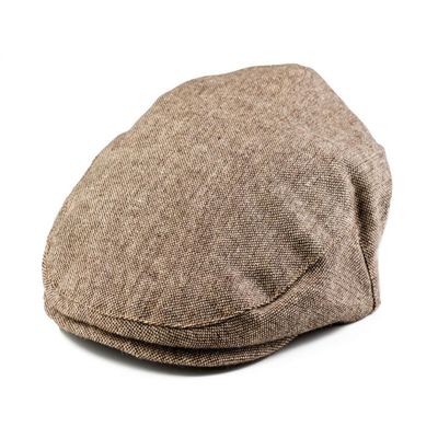 Born to Love Boys Hat Tweed Page Driver Cap, Beige, 6-8 Years