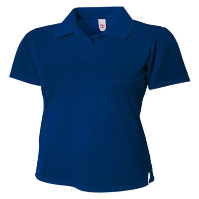 A4 Textured Polo with Johnny Collar