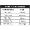 Adams Neumann Football Tackified Gloves, Football Equipment and Accessories, White, Small view 3