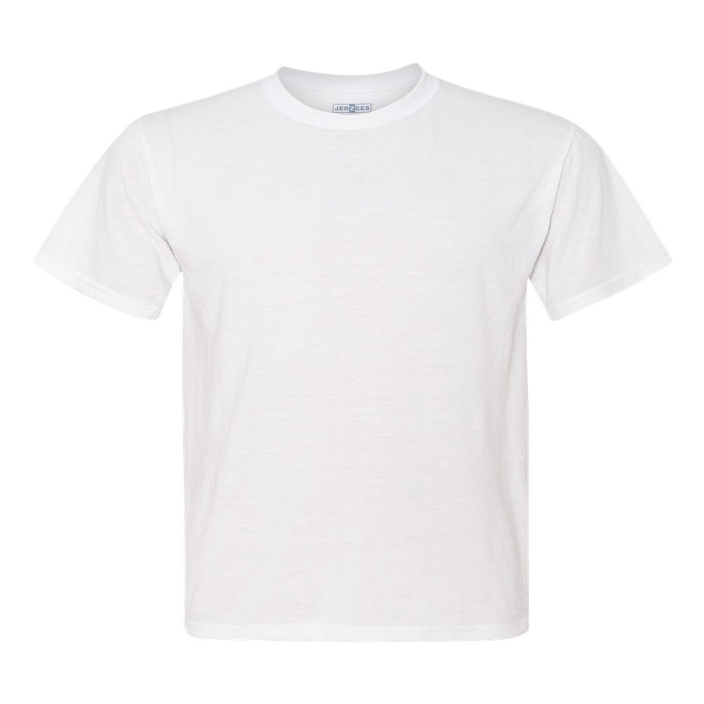 Jerzees 5.3 oz. 100% Polyester Sport with Moisture-Wicking T-Shirt (21M) White, M (Pack of 3)