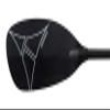 Adventure Technology at Geronimo Carbon Straight Whitewater Kayak Paddle, 191cm/One Size, Black view 1