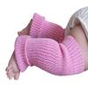 100% Merino Wool LEG Warmers Baby Newborn Unisex Knit Knitted Sling socks (L, Dark blue) view 2