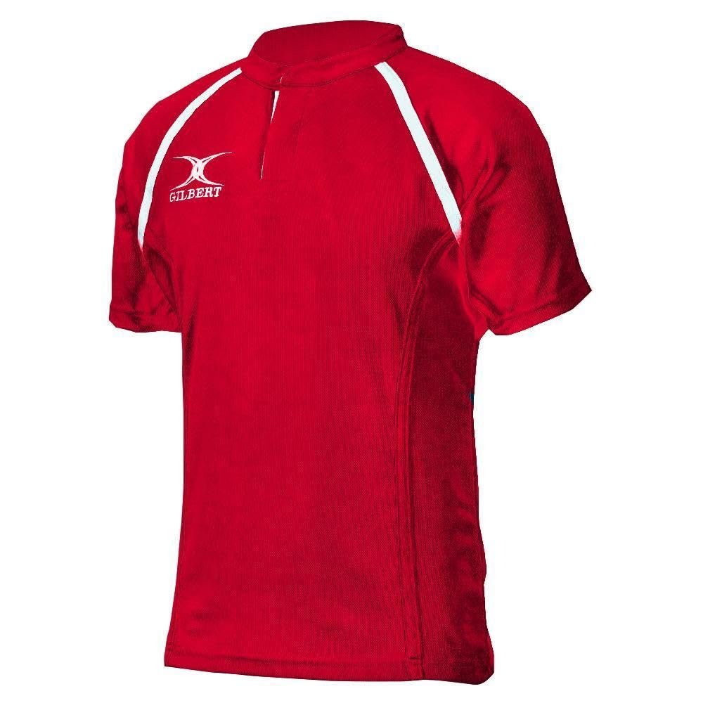 Gilbert XACT II Rugby Jersey (2X-Small, Scarlet)