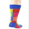 Foot Traffic, Pattern Men's Socks, Bright Squares view 4