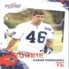 Aaron Hernandez 2010 Score Football Rookie Card #301 - New England Patriots (RC - Rookie Card)(Football Cards) - Stored in a Protective Plastic Display Case!! view 1
