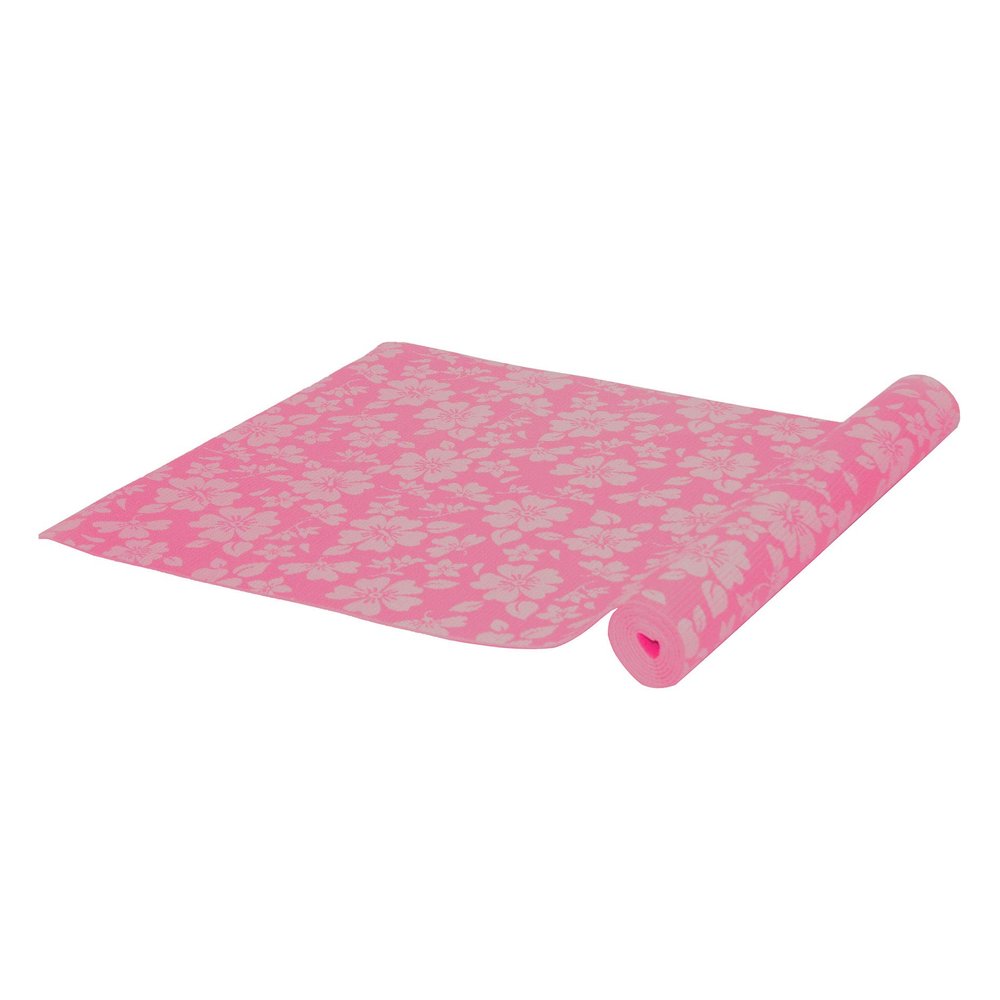 Tunturi Tapis de yoga pour femme Imprim floral Rose Rose 0,3 cm