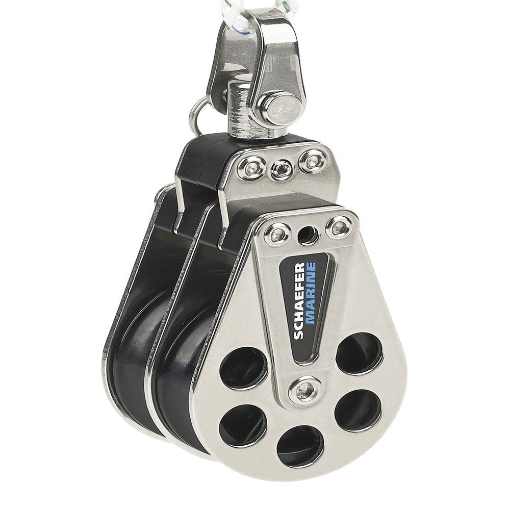 Schaefer Double 5 Series Block with Aluminum Cheeks and Delrin Plain Bearing Sheave