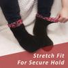 BambooMN Super Soft Warm Cozy Fuzzy Cozy Home Socks - Assortment B - 4prs view 4