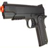 Double Eagle M291 Metal Spring Pistol w/ Accessory Rail, Black 1911 view 1