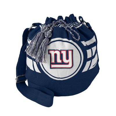 Littlearth Womens NFL New York Giants Ripple Drawstring Bucket Bag, Team Color, 12" x 14" x 8.5"