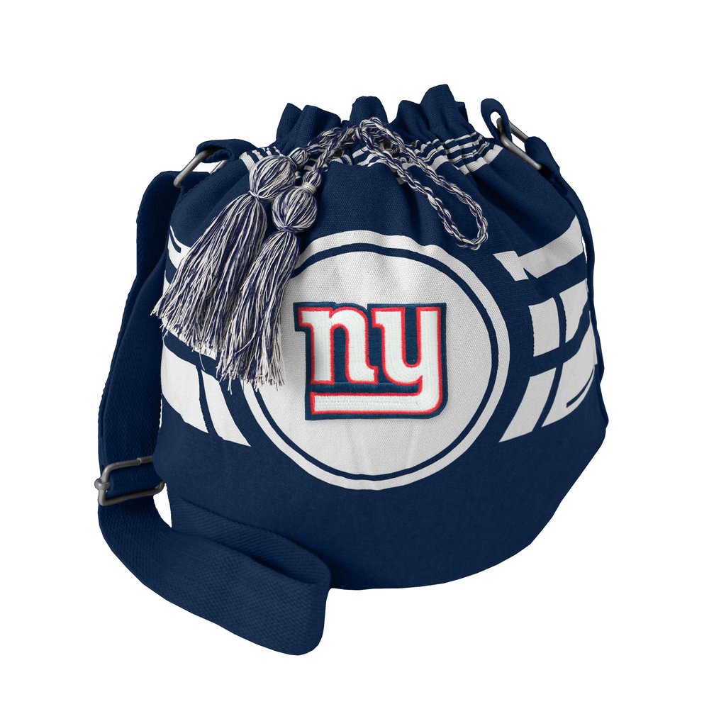 Littlearth Womens NFL New York Giants Ripple Drawstring Bucket Bag, Team Color, 12" x 14" x 8.5"