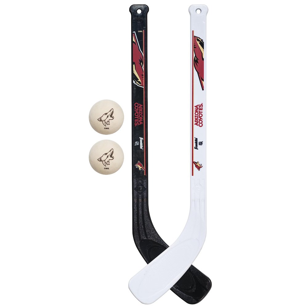 Franklin Sports NHL Arizona Coyotes Mini Hockey 2 Piece Player Stick Set