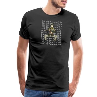 Spreadshirt Hank & Jed - Dip Dip Potato Chip Men's Premium T-Shirt, L, Black