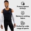 CompressionZ Compression Arm Sleeves for Men & Women| Cooling UV Sun Protection Elbow Pain Relief for All Sports and Recovery White: Pair X-Large view 3