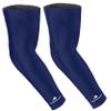 CompressionZ Compression Arm Sleeves for Men & Women| Cooling UV Sun Protection Elbow Pain Relief for All Sports and Recovery Navy: Pair Medium view 1