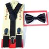 New Suspender Bow Tie Matching Colors Toddler Kids Boys Girls Child (Black) view 1