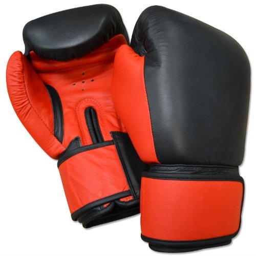 No Logo Muay Thai Sparring Gloves - All Leather (14oz)