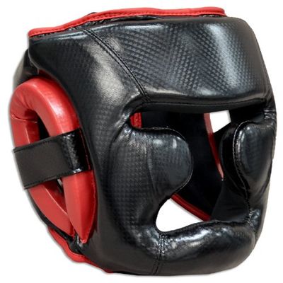 Full Face Sparring Headgar with Chin & Cheek - for Boxing, MMA, Muay Thai, Kickboxing, Krav MAGA (Small)