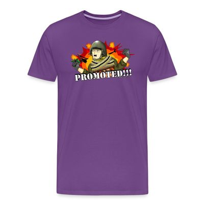 Spreadshirt Hank & Jed - Promoted Men's Premium T-Shirt, 5XL, Purple