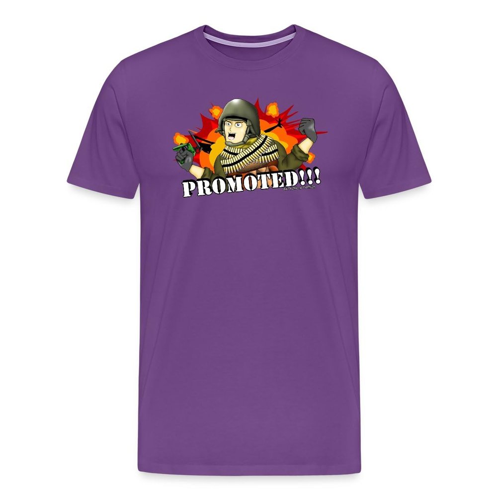 Spreadshirt Hank & Jed - Promoted Men's Premium T-Shirt, 5XL, Purple