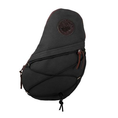 Duluth Pack Canvas Sling Pack 15 oz Waxed Canvas, Made in USA 16L Crossbody for Travel, Hiking & Everyday Use (Black)