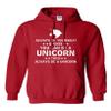 Adult Always Be Yourself Unless You Can Be A Unicorn Hoodie Sweatshirt (Large, Red)